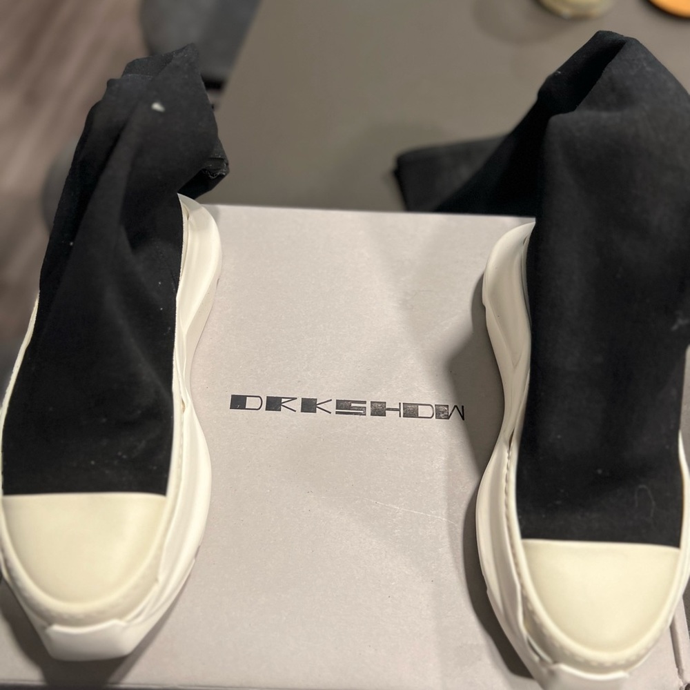 RICK OWENS DRKSHDW RAMONES THIGH HIGH SOCK